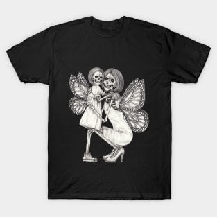 Skeletons lovers mother and daughter fairy. T-Shirt